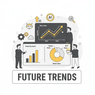 AI token economy forecast chart 2025–2026
