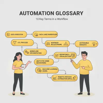 Automation terms glossary workflow diagram