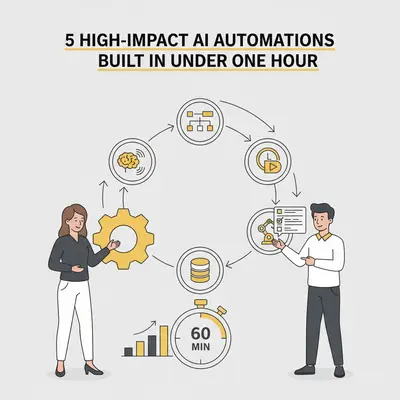 5 High-Impact AI Automations You Can Build in n8n Under One Hour