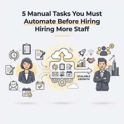 5 Manual Tasks You Must Automate Before Hiring More Staff