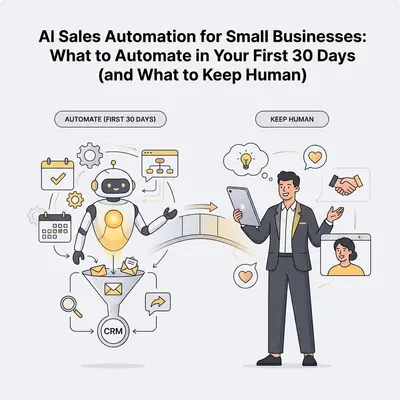 AI Sales Automation for Small Businesses: What to Automate in Your First 30 Days (and What to Keep Human)