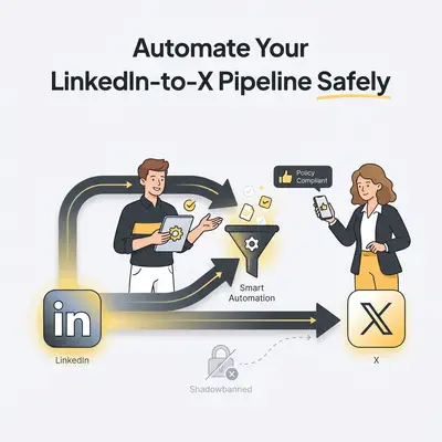 How to Automate Your LinkedIn-to-X Pipeline Without Getting Shadowbanned