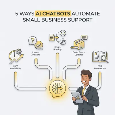 5 Ways AI Chatbots Automate Small Business Support