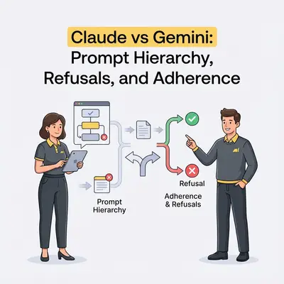 Claude vs Gemini: Prompt Hierarchy, Refusals, and Instruction Adherence Compared