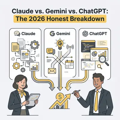 Claude vs. Gemini vs. ChatGPT for Business Tasks: The 2026 Honest Breakdown