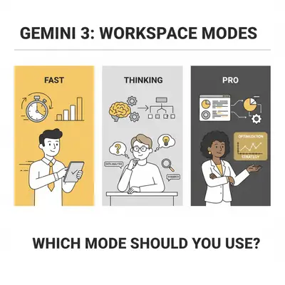 Gemini 3 Fast vs Thinking vs Pro: Which Workspace Mode Should You Use?