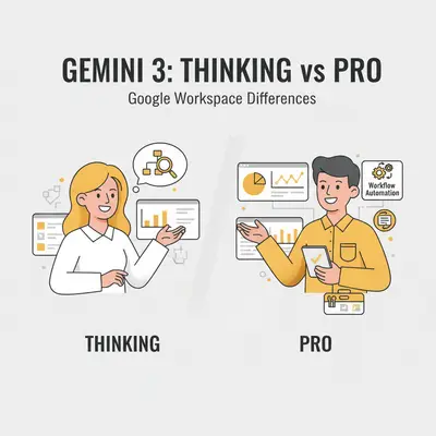 Gemini 3 Thinking vs Pro: What's the Difference in Google Workspace?