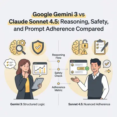 Google Gemini 3 vs Claude Sonnet 4.5: Reasoning, Safety, and Prompt Adherence Compared