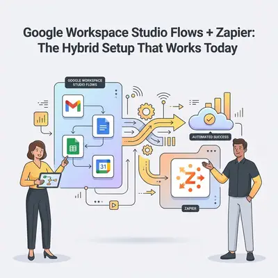 Google Workspace Studio Flows + Zapier: The Hybrid Setup That Works Today