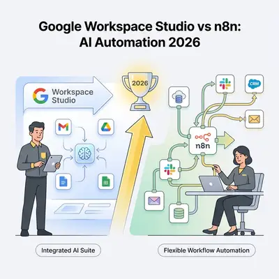 Google Workspace Studio vs n8n: Which AI Workflow Tool Wins for 2026 Automation?