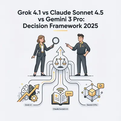 Grok 4.1 vs Claude Sonnet 4.5 vs Gemini 3 Pro: Decision Framework 2025