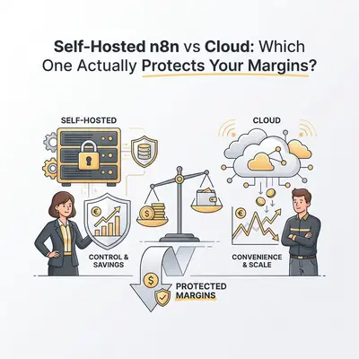 Self-Hosted n8n vs Cloud: Which One Actually Protects Your Margins?