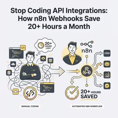 Stop Coding API Integrations: How n8n Webhooks Save 20+ Hours a Month