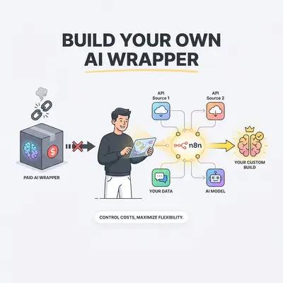 Stop Paying for AI Wrappers: How to Build Your Own Using APIs and n8n