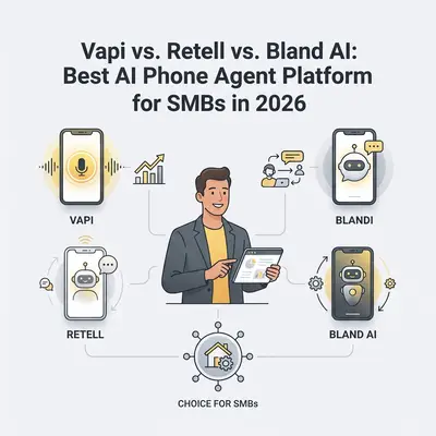 Vapi vs. Retell vs. Bland AI: Best AI Phone Agent Platform for SMBs in 2026