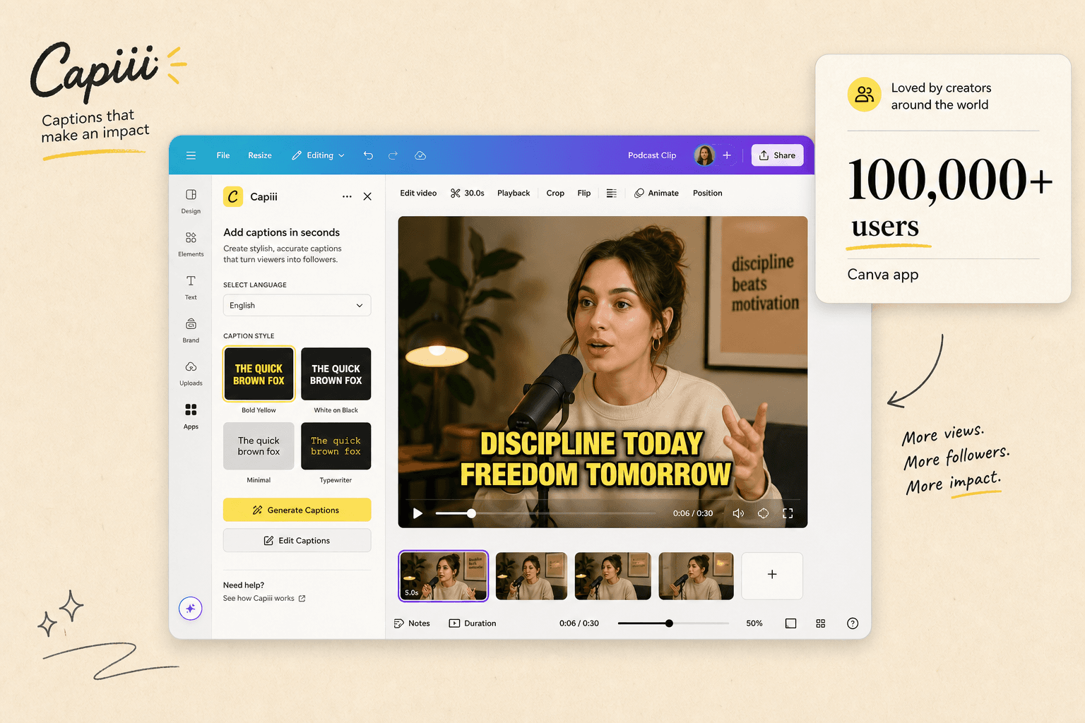Custom Canva app used by more than 100,000 people